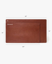 Load image into Gallery viewer, Leather Desk Pad XL (Ugmonk Logo - Brown)
