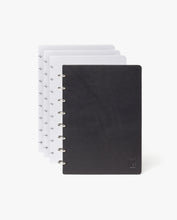 Load image into Gallery viewer, Discbound Heirloom Journal Bundle (Black Journal + 3 Refills)
