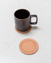 Load image into Gallery viewer, Leather Coasters (Enjoy the Journey - Set of 2 - Natural)