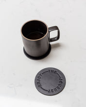 Load image into Gallery viewer, Leather Coasters (Enjoy the Journey - Set of 2 - Black)