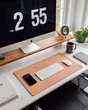 Load image into Gallery viewer, Leather Desk Pad XL (Ugmonk Logo - Natural)