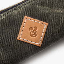 Load image into Gallery viewer, Small Waxed Canvas Pouch (Army)