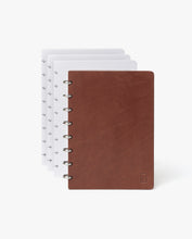 Load image into Gallery viewer, Discbound Heirloom Journal Bundle (Brown Journal + 3 Refills)
